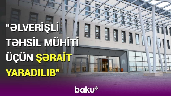 Sənan Mənsimli Ağdamda yeni açılan 1 saylı tam orta məktəbin şəraitindən danışdı