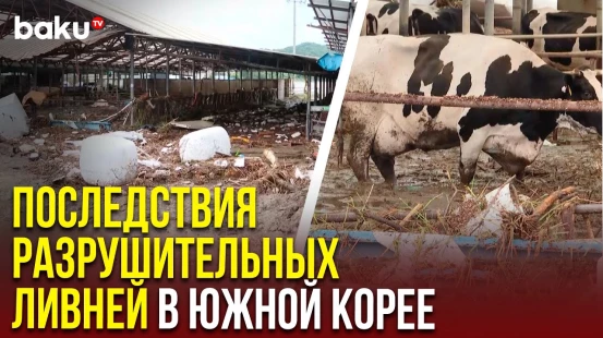 Сильные ливни на западе и северо-западе Южной Кореи идут уже 5 дней