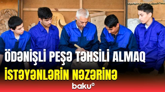 Peşə təhsili ilə bağlı yeni layihələr | Bu il qəbul planı isə...