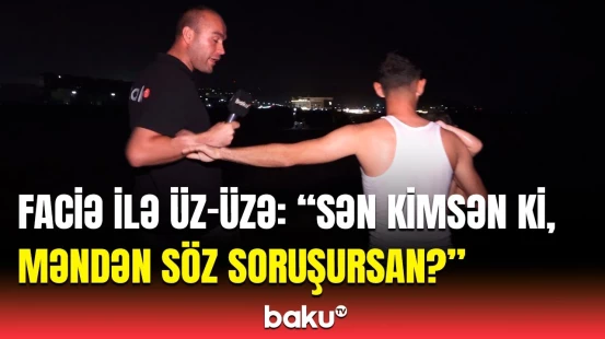 "Əylənib istirahət edirik də..." | Gecə vaxtı dənizdə özlərini təhlükəyə atanlar