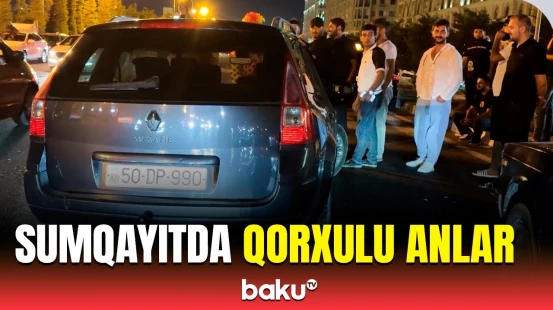 3 maşının iştirakı ilə... | Sumqayıtda dəhşətli hadisənin baş verdiyi yerdən görüntülər