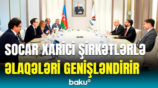 SOCAR-ın prezidenti “Emerson Electric Co.” şirkətinin Avropa regionu üzrə prezidenti ilə görüşdü