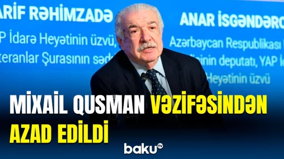 Rusiyanın Baş naziri Mixail Qusmanı vəzifəsindən azad edilməsi barəsində sərəncam imzalayıb