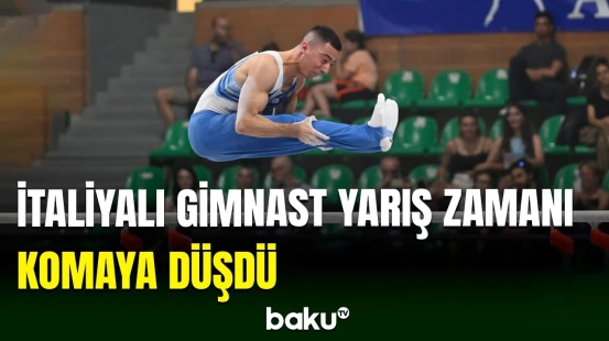 23 yaşlı italiyalı gimnast Lorentso Boniçelli Universiada zamanı yıxılaraq komaya düşüb