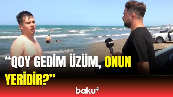 Çimərliyi dayanacağa çevirdilər | İnsanların istirahətini pozan kimlərdir?