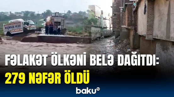 Faciəvi daşqınlar Pakistanı belə viran qoydu | Dəhşətə gətirən görüntülər