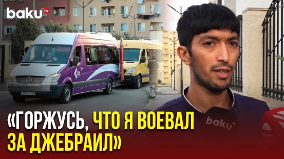 Очередная группа бывших вынужденных переселенцев отправилась в город Джебраил