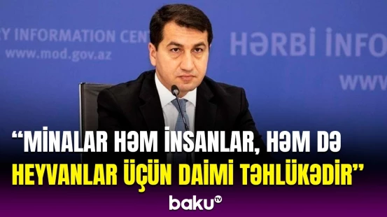 Hikmət Hacıyev Kəlbəcərdəki mina partlayışı ilə bağlı paylaşım etdi