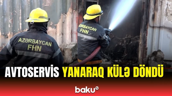 Paytaxtda obyektdə dəhşətli yanğın | FHN hadisə yerində