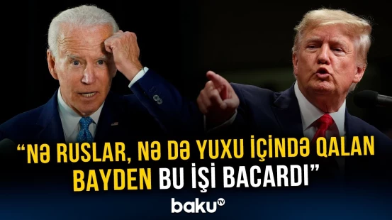 Tramp Ağ Evdə Bayden və Rusiyanın uğursuzluqlarından danışdı