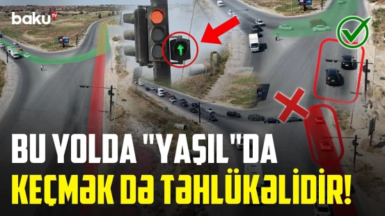 Hər kəsin qarışdırdığı yol siqnalı | Novxanı-Saray yolunda müəmma - NECƏ OLMALIDIR?