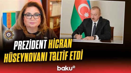 İlham Əliyevdən Hicran Hüseynova  barədə sərəncam