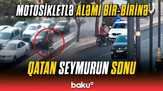 Motosikletlə avtoxuliqanlıq edən sürücü barədə yol polisindən təcili məlumat