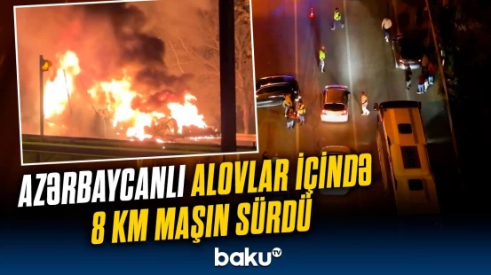 Magistral yolda nəfəskəsən anlar | Azərbaycanlı sürücüdən inanılmaz addım