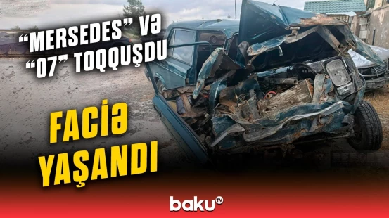 Salyanda ağır yol qəzası baş verdi | Dəhşətə gətirən mənzərə