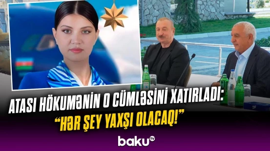 Milli Qəhrəman Hökumə Əliyevanın atası Kəlbəcərdə Prezidentə şeir dedi