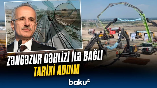 İğdırda Türkiyə ilə Azərbaycanı birləşdirəcək dəmiryolu xəttinin təməli qoyuldu