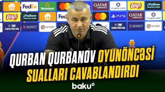 "Qarabağ" "Ferentsvaroş"a qarşı cavab matçından öncə mətbuat konfransına çıxıb
