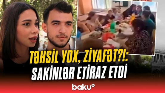 Sinif otağı şəxsi məqsədlər üçün istifadə olunub? | 182 nömrəli məktəbdə qalmaqal