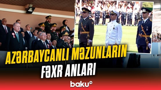 Müdafiə naziri Türkiyədə | Zakir Həsənov hərbi məktəblərin buraxılış mərasimində iştirak edib
