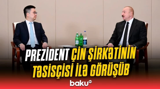 İlham Əliyev Çin şirkətinin təsisçisi ilə nələri müzakirə etdi?