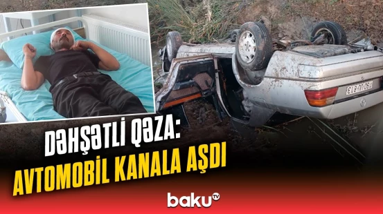 Salyanda avtomobil kanala düşdü | Ölən və yaralananlar var