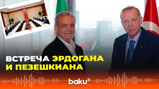 Эрдоган и Пезешкиан провели встречу в рамках саммита ШОС