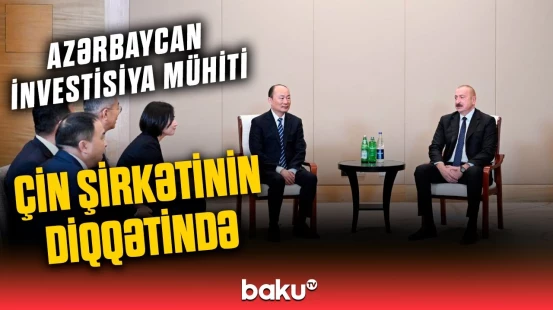 Prezident Tiencin şəhərində "China National Chemical Engineering" şirkətinin sədri ilə görüşdü