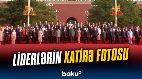 Paraddan öncə dövlət başçıları xatirə şəkli çəkdirib