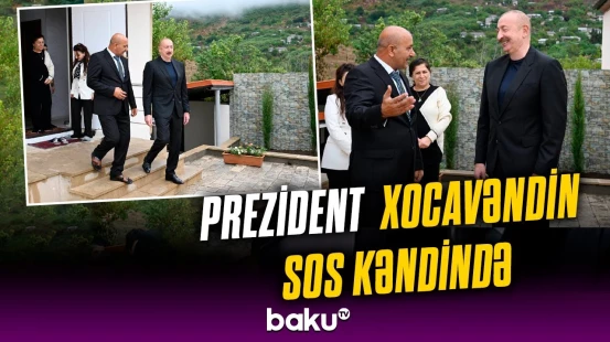 İlham Əliyev Xocavənd rayonunun Sos kəndinə səfər edib