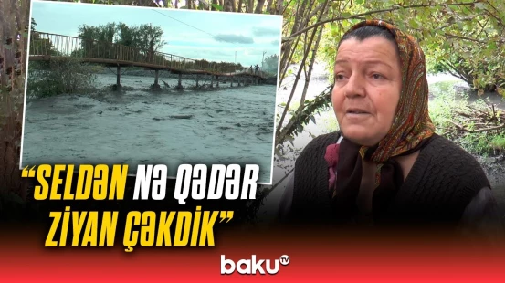 Zaqatalaya yağan güclü yağış sakinlərə ziyan vurdu