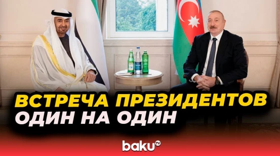 Состоялась встреча Президента Азербайджана с главой ОАЭ один на один