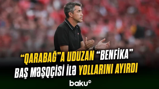 "Benfika" klubu "Qarabağ"a uduzduqları oyundan sonra baş məşqçi Brunu Laje ilə yollarını ayırıb