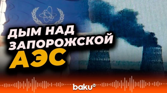 МАГАТЭ сообщило об обстреле и дыме вблизи Запорожской АЭС