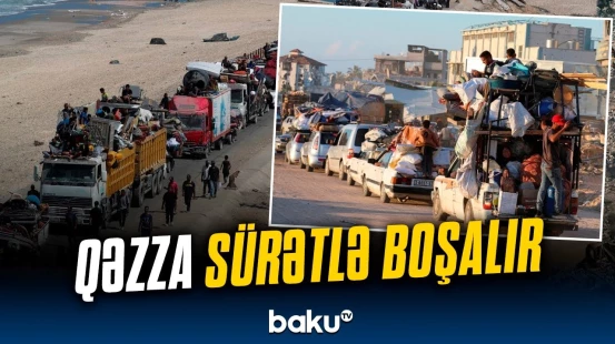 İsrailin hücumu ərəfəsində Qəzzanı tərk edənlərin sayı yarım milyonu keçdi