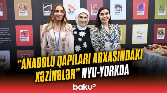 Leyla və Arzu Əliyevalar Nyu-Yorkda sərgidə iştirak ediblər