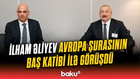 İlham Əliyev BMT-nin Nyu-Yorkdakı mənzil-qərargahında Avropa Şurasının Baş katibi ilə görüşüb