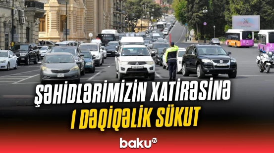 Vətən müharibəsinin şəhidləri 1 dəqiqəlik sükutla yad edildi