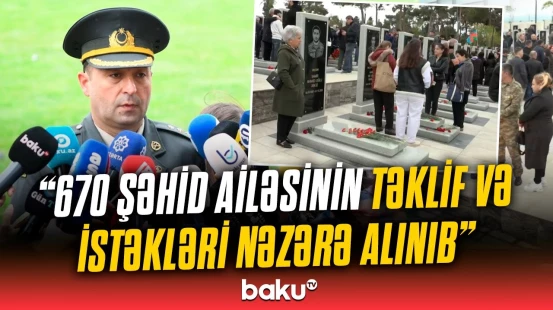 Hərbi Memorial Məzarlıqda yenidənqurma işləri yekunlaşdı