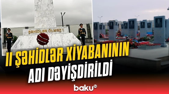 44 metrlik Zəfər abidəsi ucaldıldı | Şəhidlər xiyabanı yeni adla yadda qalacaq!