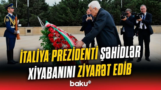 İtaliya Prezidenti Azərbaycandan yola salındı