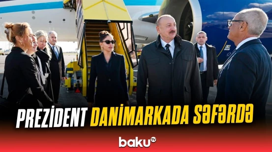 İlham Əliyev Danimarkada işgüzar səfərdədir