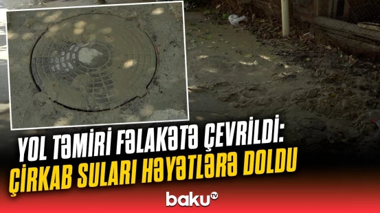 Biləcəridə təmir olunan yol sakinlərə çətin anlar yaşadır