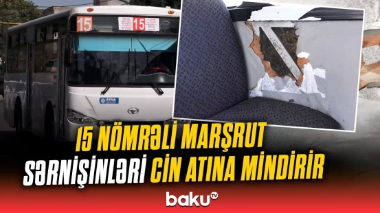 Keşlə sakinlərinin probleminə çevrilən avtobus