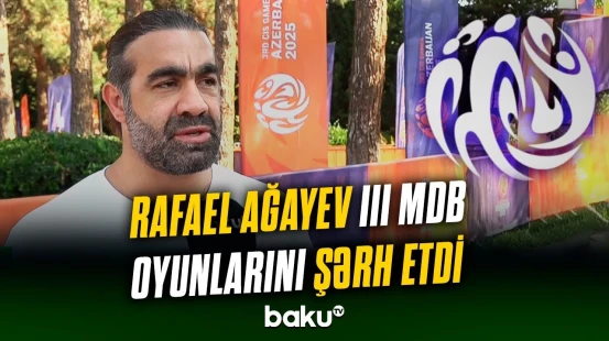 Tanınmış sabiq karateçimiz Rafael Ağayev III MDB Oyunlarını şərh etdi