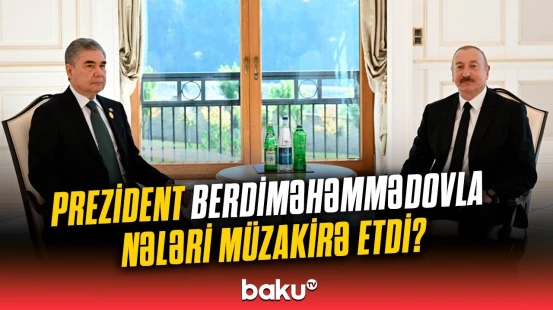 İlham Əliyev Qurbanqulu Berdiməhəmmədovla Qəbələdə bir arada | Görüşün detalları
