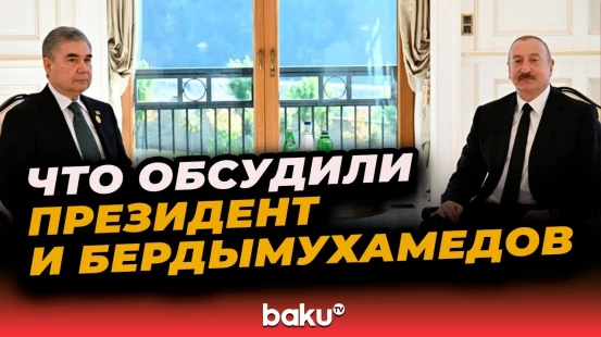 Президент Азербайджана встретился с председателем Халк Маслахаты Туркменистана в Габале