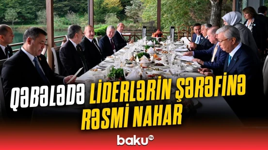 Zirvə Görüşündə iştirak edən dövlət və hökumət başçılarının şərəfinə rəsmi nahar verilib