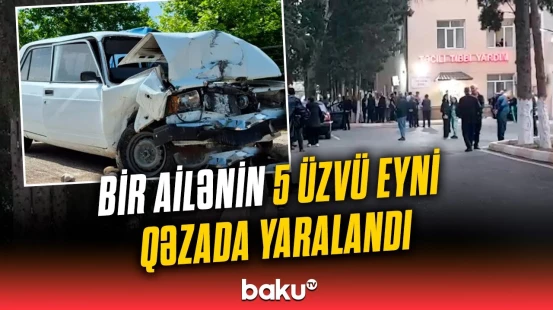 Salyanda faciəvi qəza | 8 nəfər xəsarət aldı