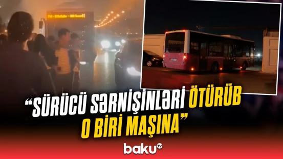 Bakıda avtobusda yanğın | Sərnişinlər təşvişə düşdü